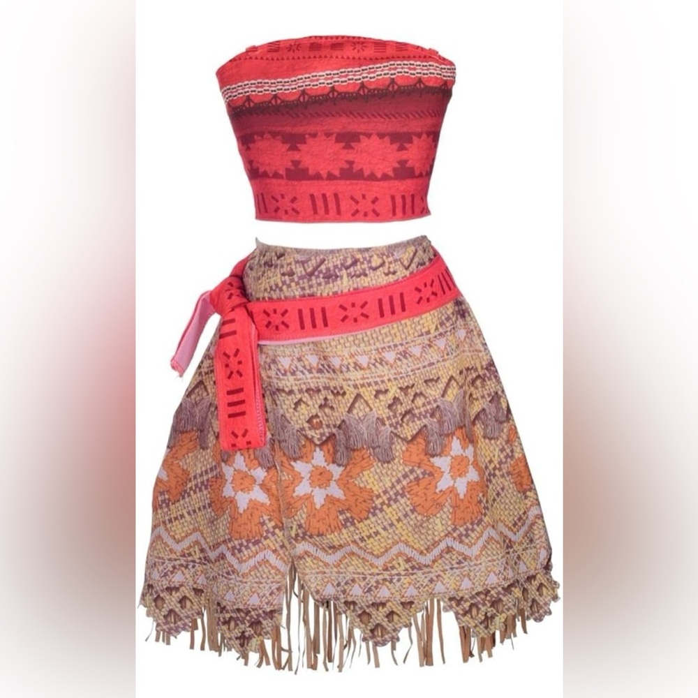 Bohemian Pink and Orange Skirt